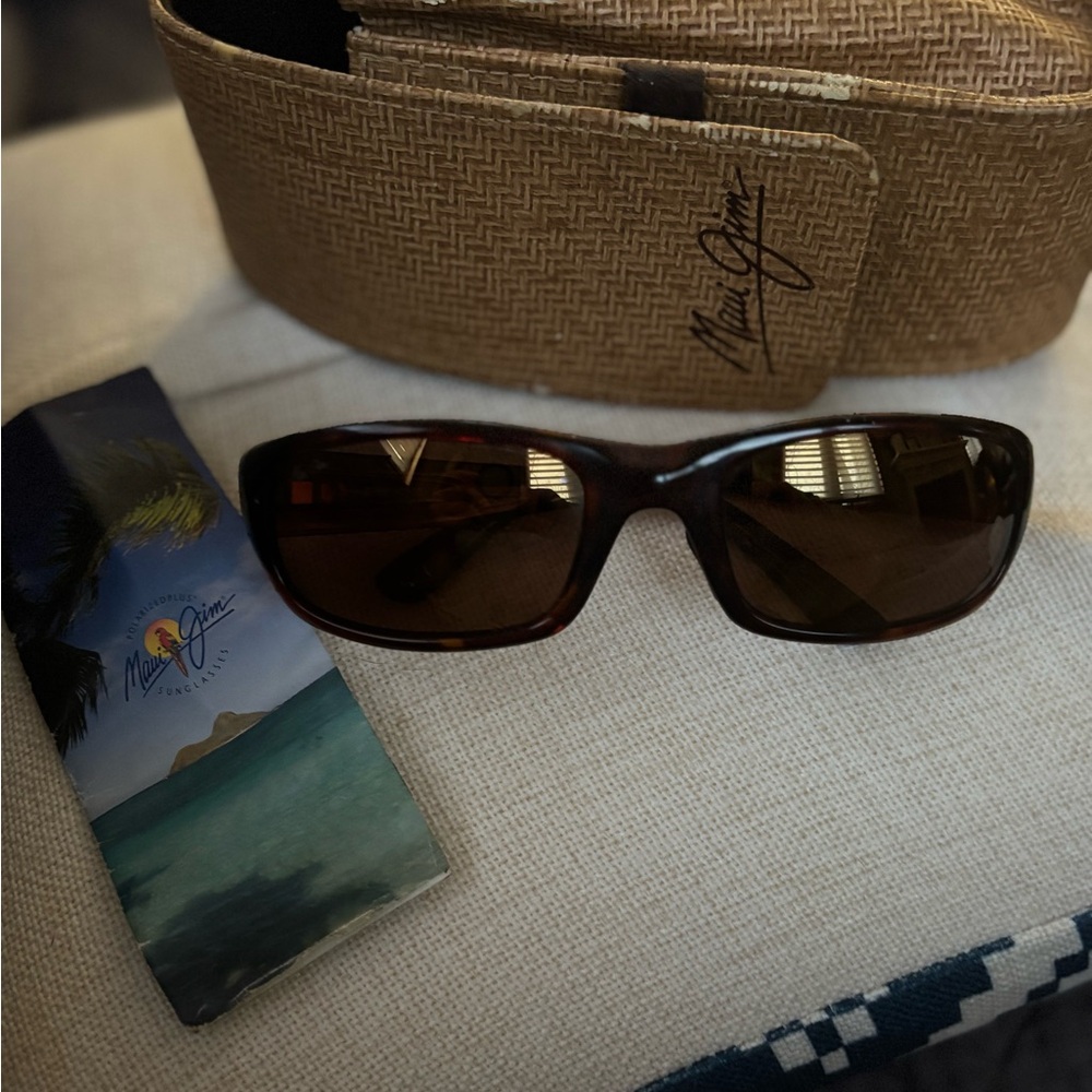 Maui Jim Tortoise Sunglasses with Brown Lenses